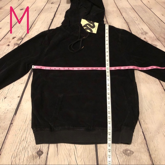 Anthropologie Corduroy Sweatshirt Pullover Black Cords Unisex - Picture 6 of 8